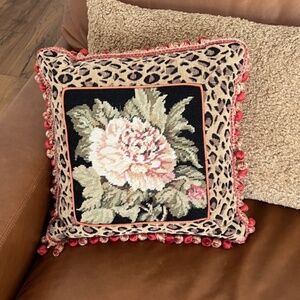 Victorian Embroidered Pillow